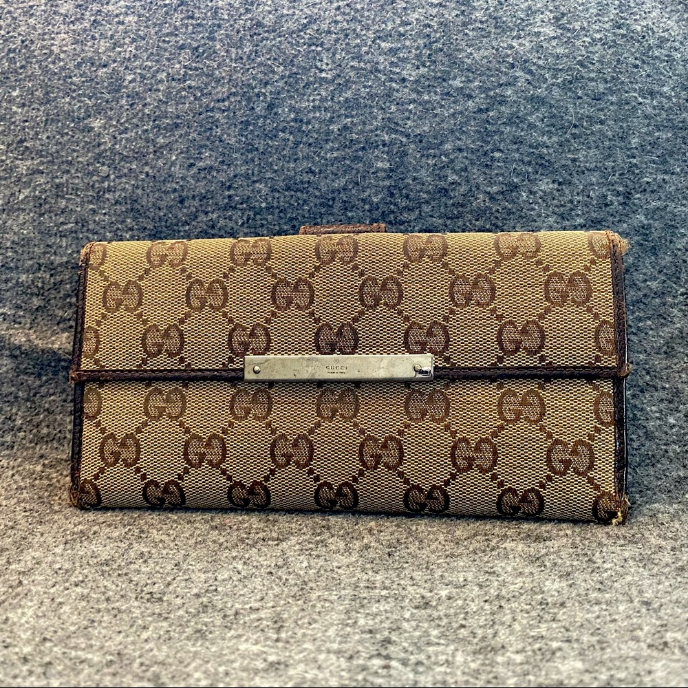 Gucci Canvas Long Wallet